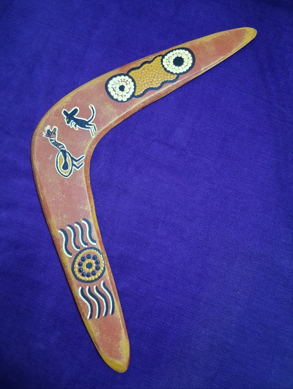 Vintage Left Hander Boomerang Langton Aboriginal 10" Arms Yaegl Bundjalung - Picture 12 of 17